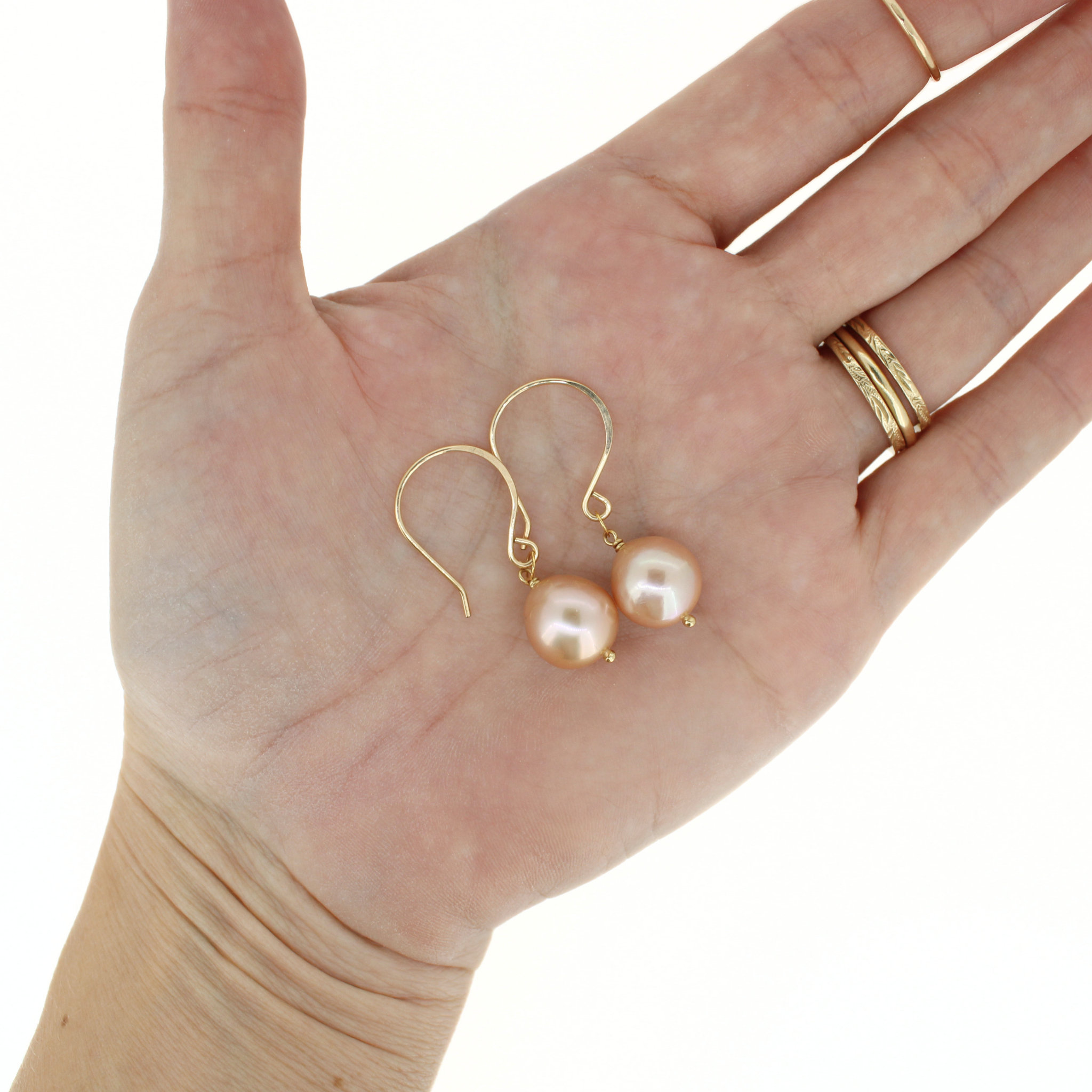 Gold Edison Pearl Drop Earrings