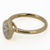 14k moissanite ring engraved with Brianne & Co.