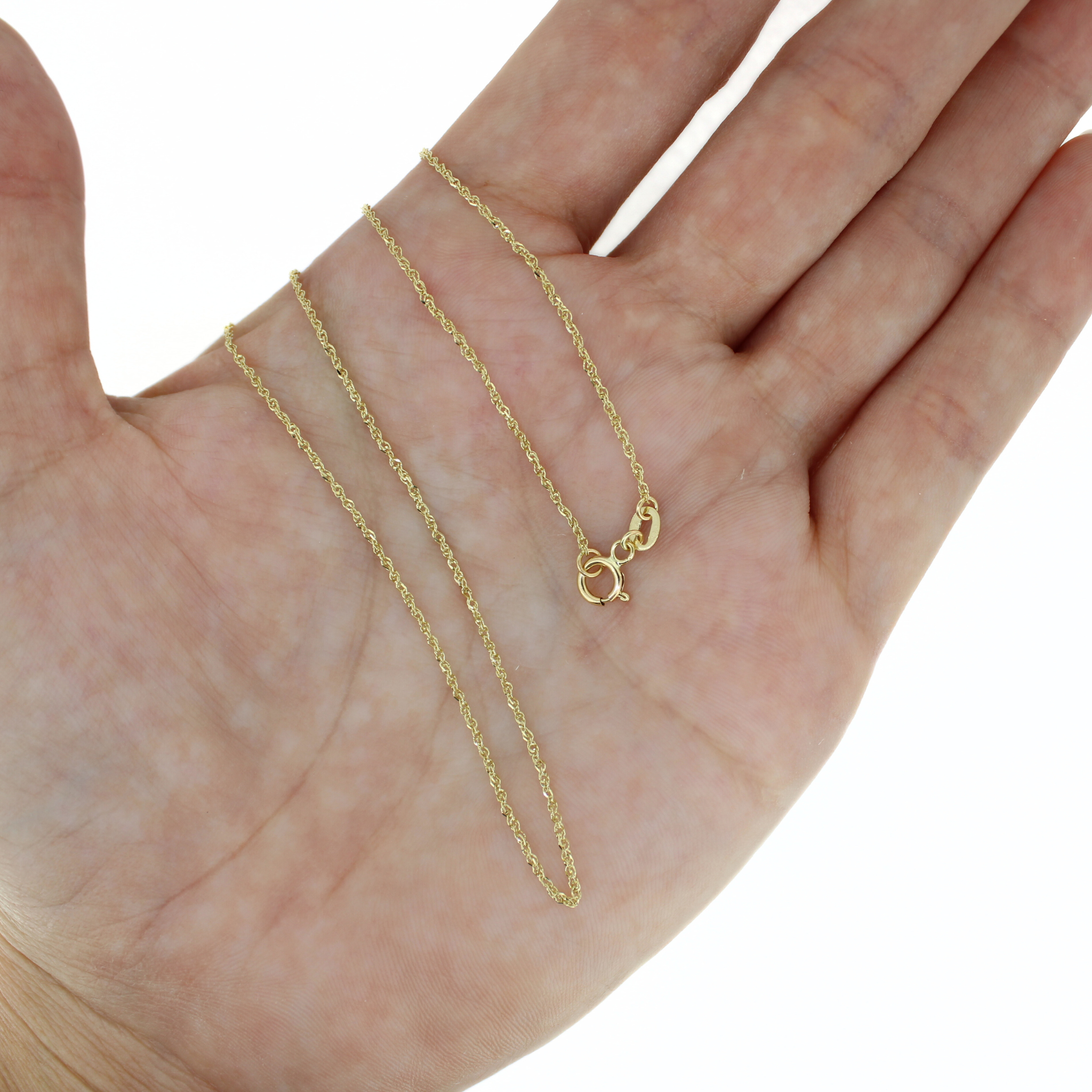 Baby rope chain 14k gold by Brianne & Co.
