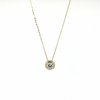 Brianne & Co 1 carat moissainte 14k gold necklace
