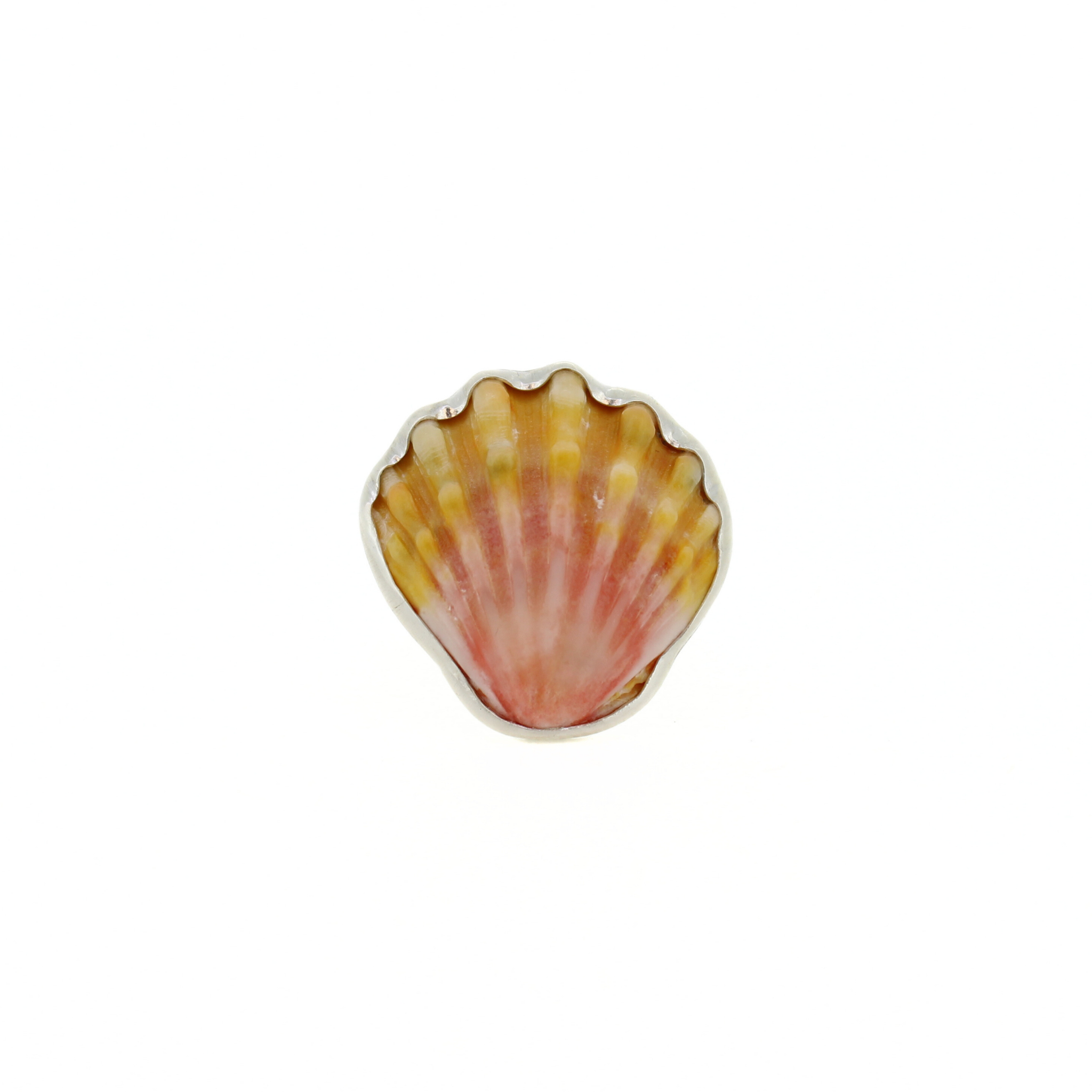 Sterling Silver Sunrise Shell Ring Size 6