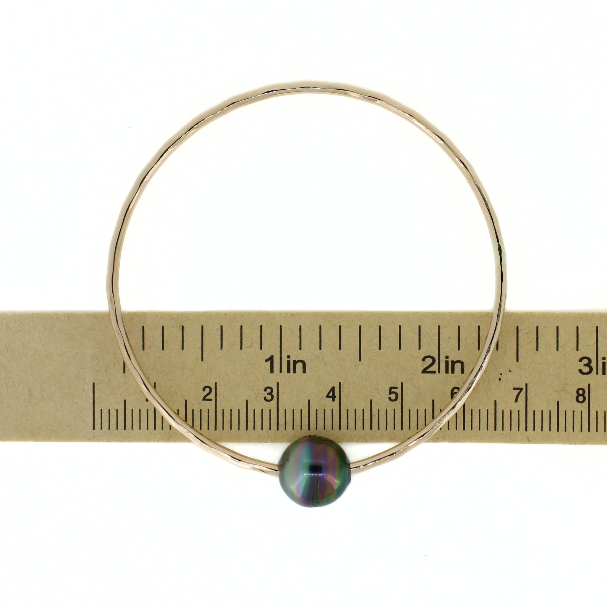 Gold Tahitian Pearl Bangle Size 7.5