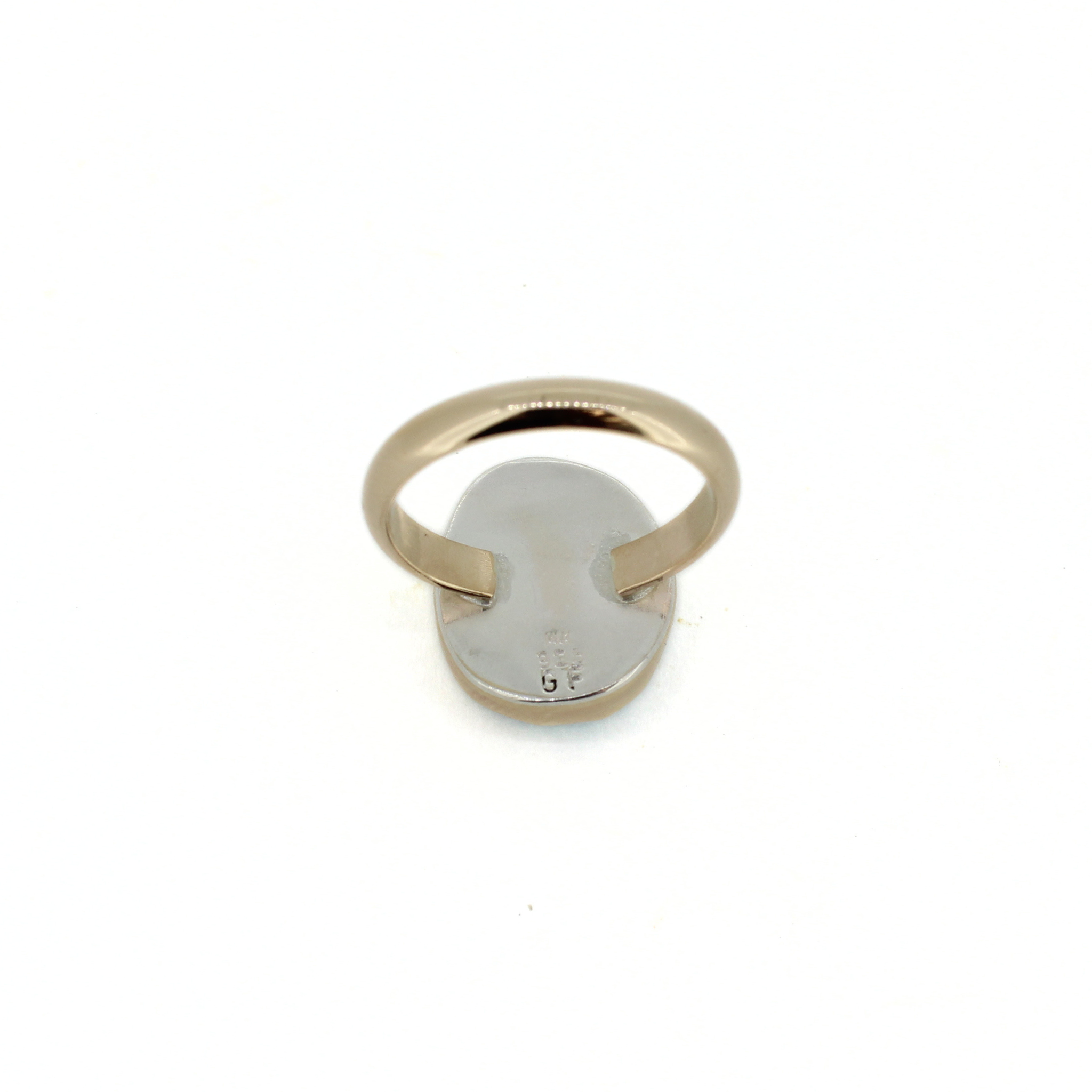 Gold Larimar Ring Size 8