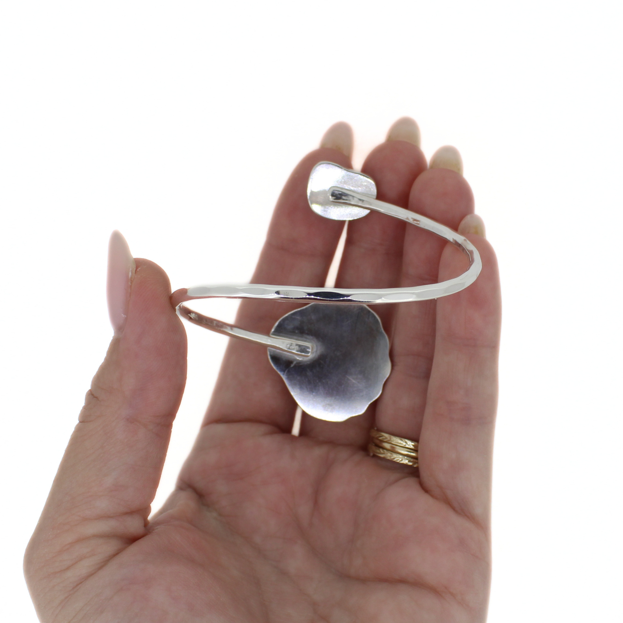 Silver Sunrise Shell & Sea Glass Cuff