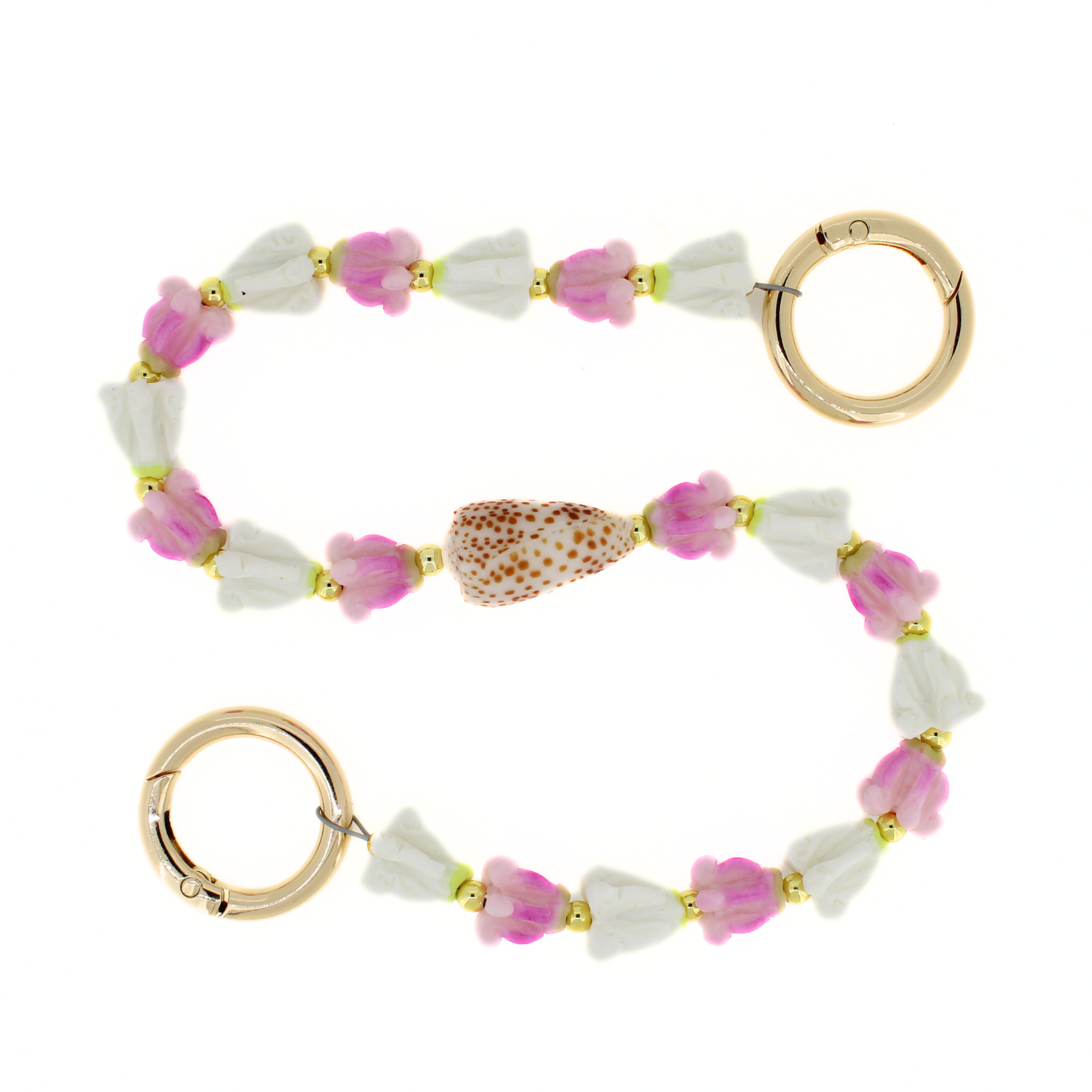 Short Purse Lei W/ Flea Cone Shell