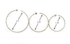 gold filled hammered hoop size diameters