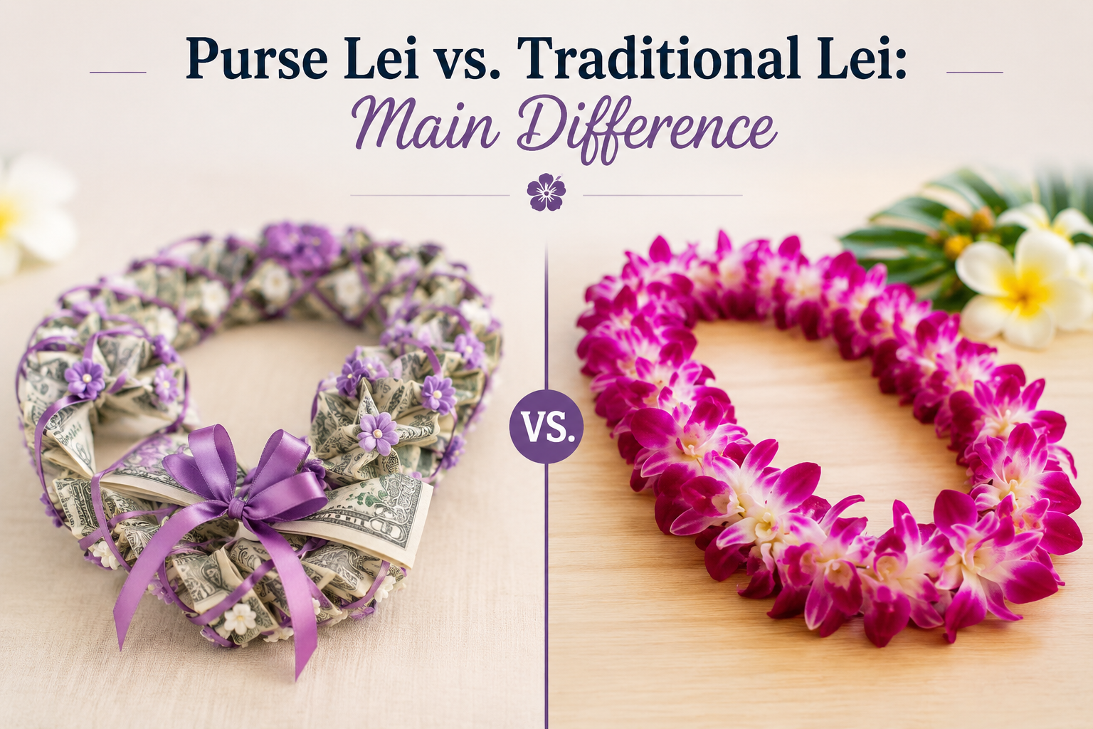 Purse Lei vs. Traditional Lei: Main Difference