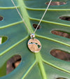 14k Gold Hawaiian Island Chain Cut Out Necklace