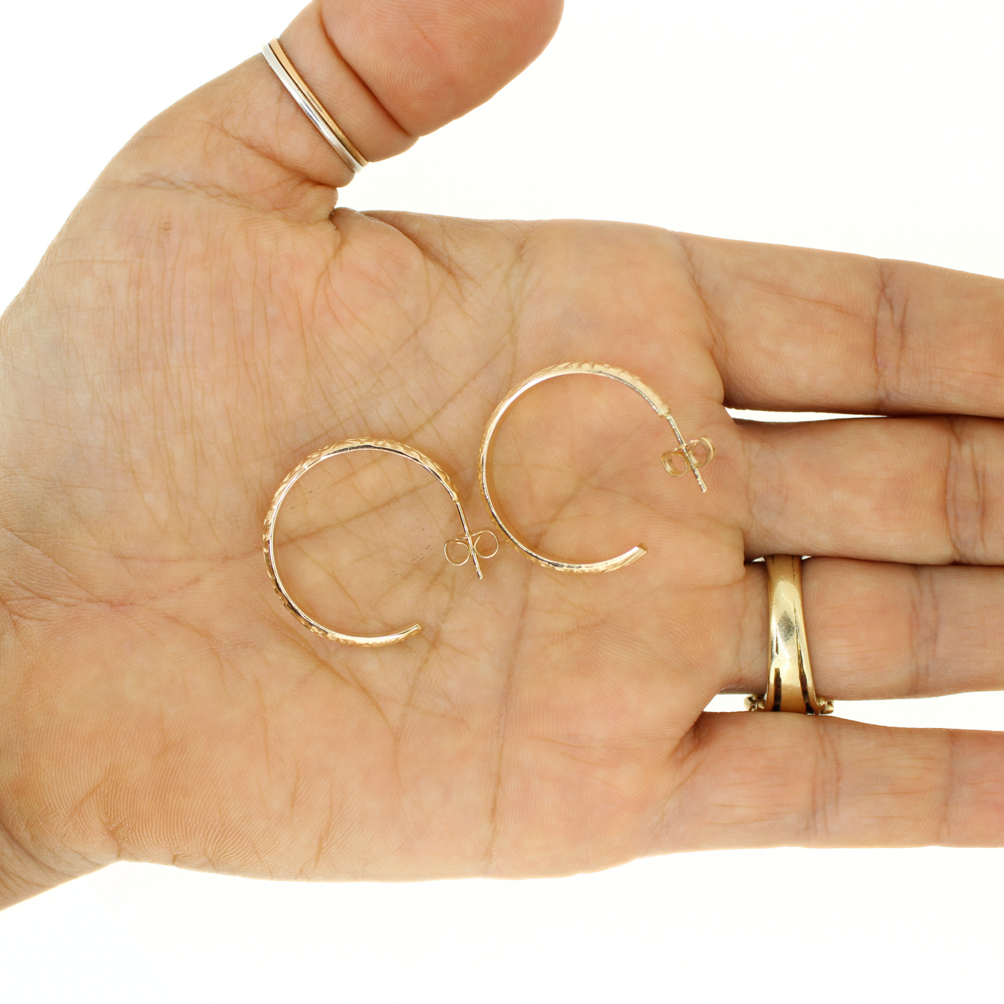 Gold Heirloom Hoop Earrings