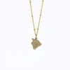Brianne & Co. 14k gold Hawaii island pendant on a gold filled satellite chain