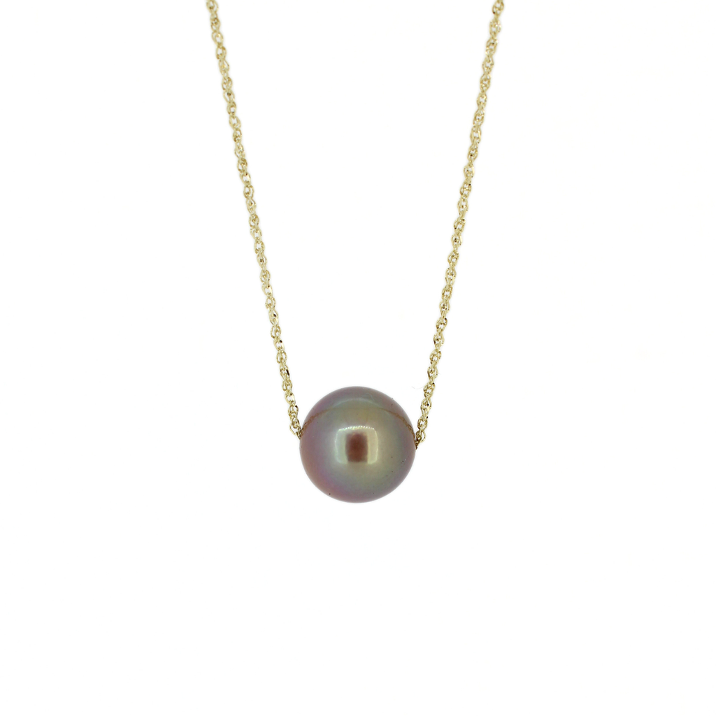 Brianne & Co. 14k Gold Bronze Edison Pearl Floating Necklace 20"