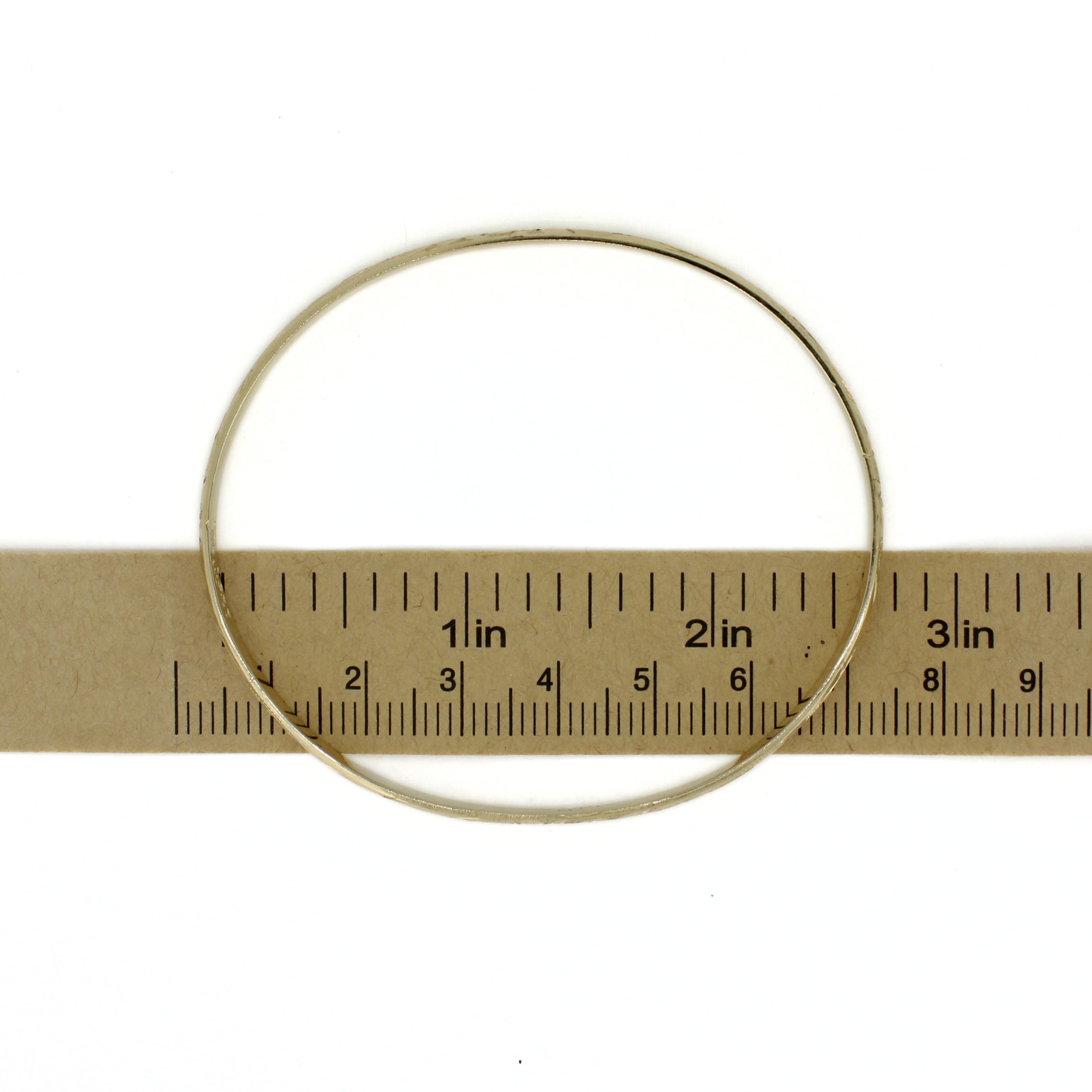14k Gold Hawaiian Heirloom Bangle Size 8