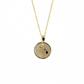 14k Gold Hawaiian Island Coin Pendant