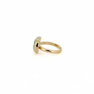 14k Gold Sonoran Gold Turquoise Ring – Size 5.75 (Fits Like 6)