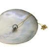 14K Gold Tahitian Pearl Floating Necklace 18"