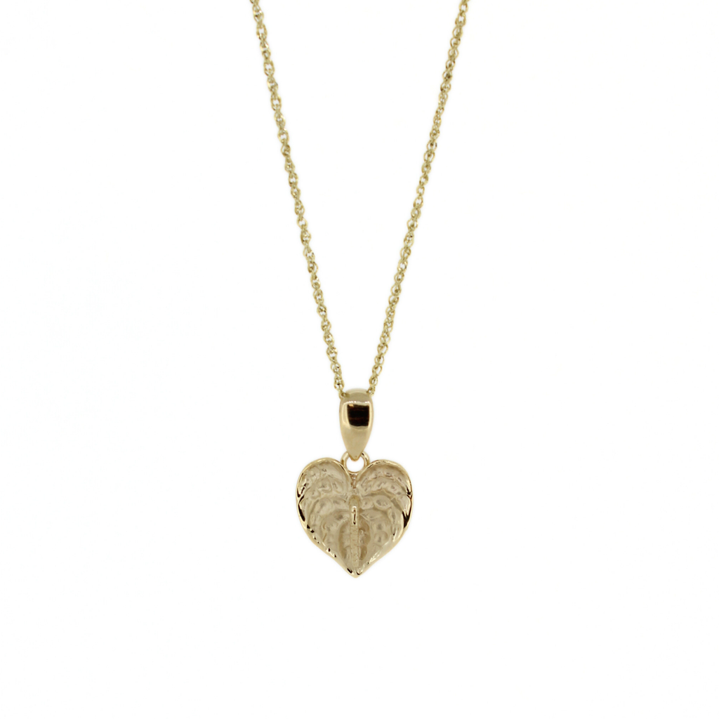Brianne & Co. 14k Gold Anthurium Flower Necklace