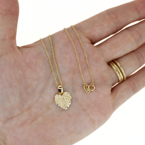 14k Gold Anthurium Flower Necklace