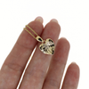 14k Gold Anthurium Flower Necklace