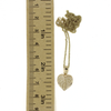 14k Gold Anthurium Flower Necklace