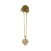14k Gold Anthurium Flower Necklace