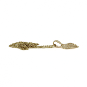 14k Gold Anthurium Flower Necklace