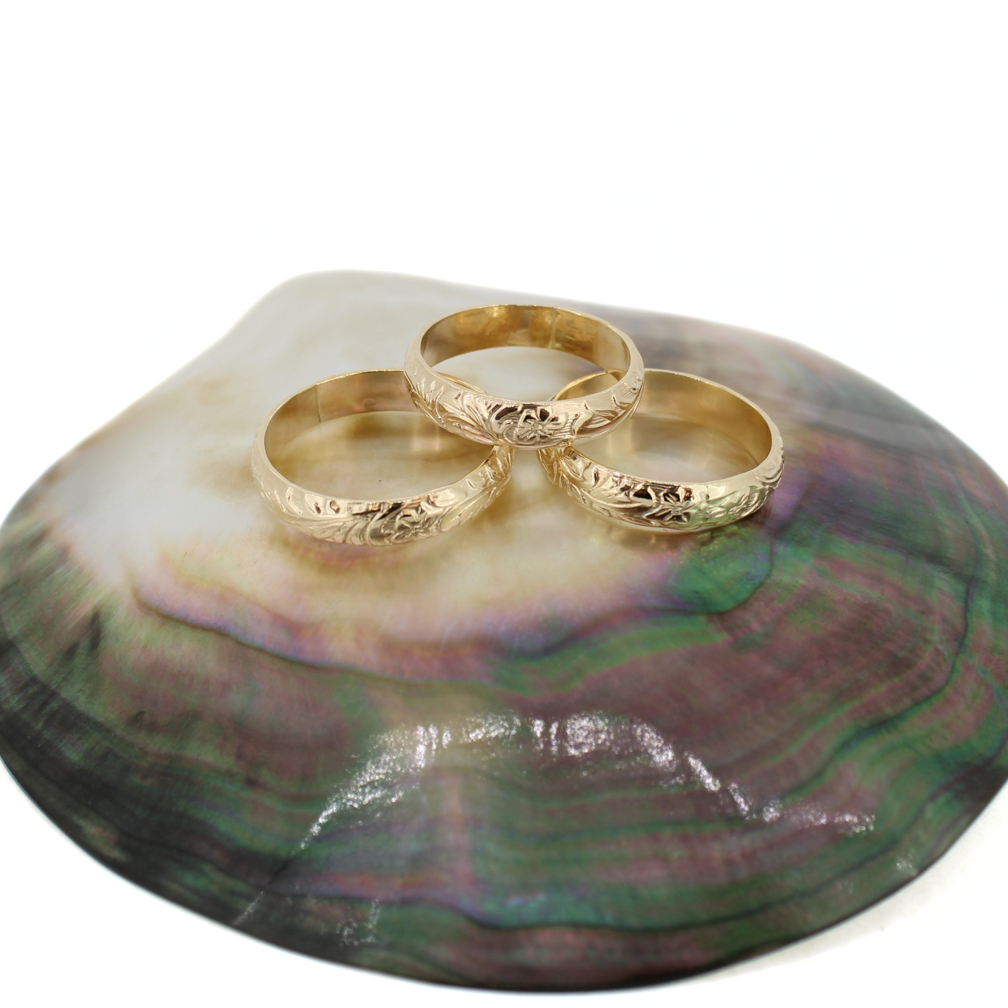 Brianne & Co. 14k gold fill heirloom style ring band handmade in Hawaii