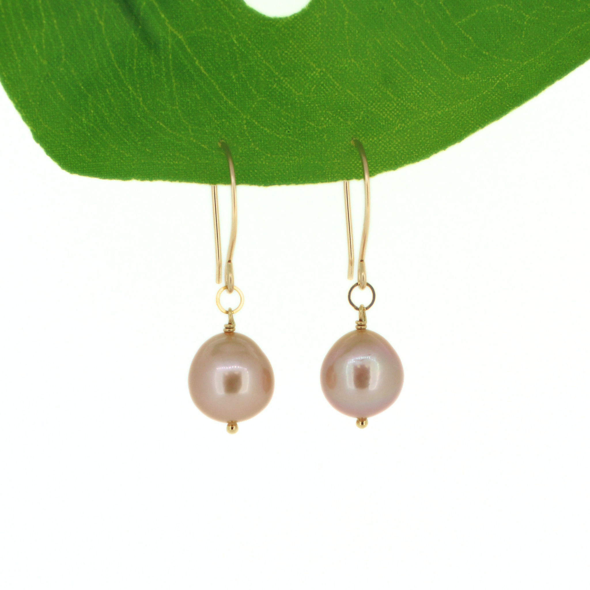 Brianne & Co. 14k gold fill genuine Edison fresh water pearl drop earrings