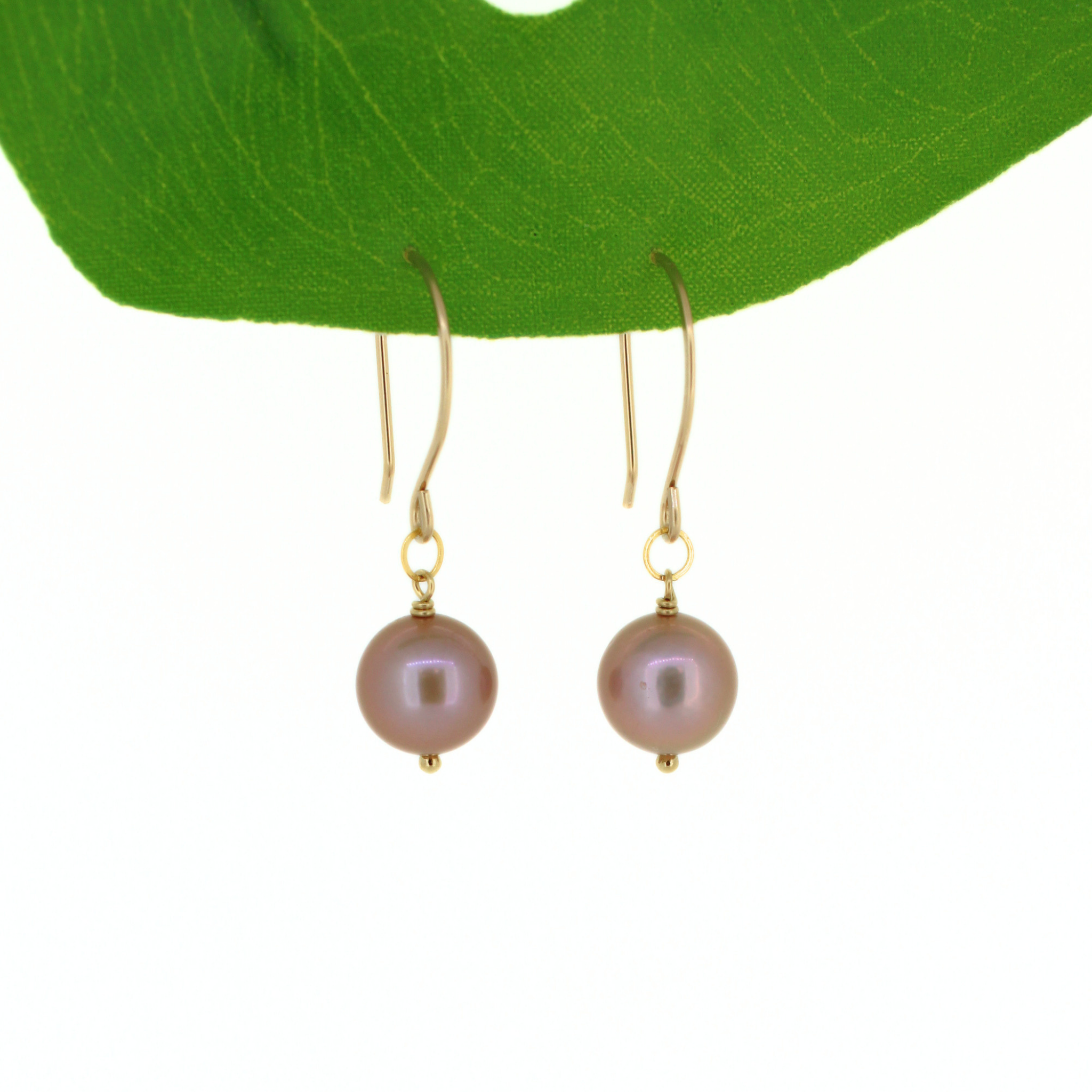 Brianne & Co. 14k gold fill simple Edison fresh water pearl drop earrings