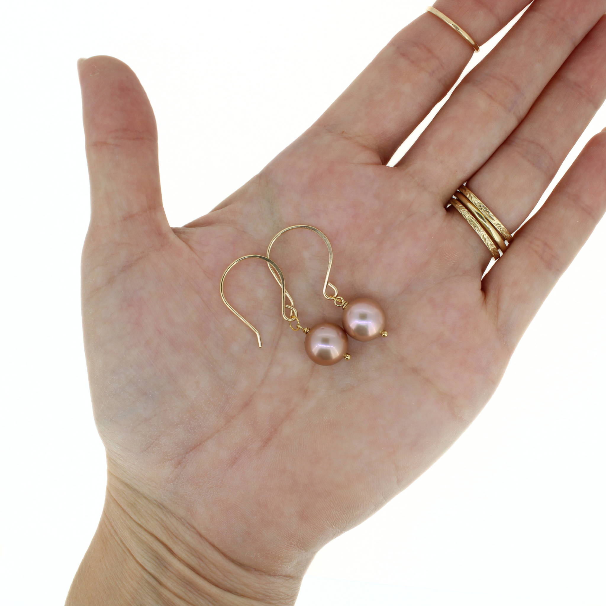 Gold Edison Pearl Drop Earrings