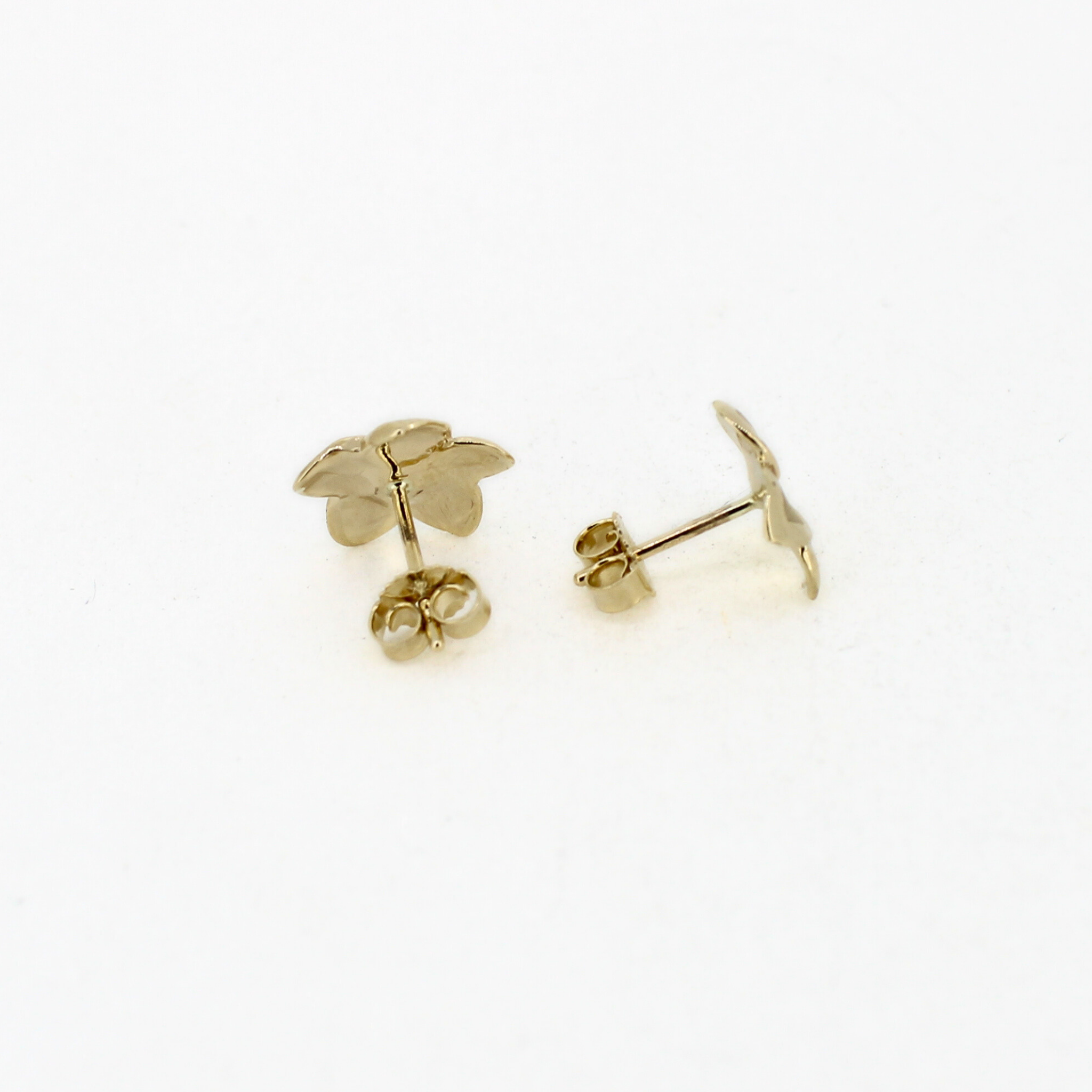 14K Gold Medium Plumeria Earring