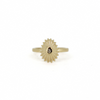 Brianne & Co. 14k gold diamond Opihi ring