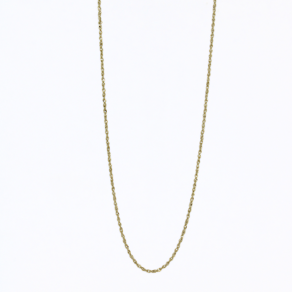 Brianne & Co. solid 14k gold baby rope chain