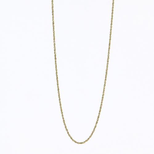 Brianne & Co. solid 14k gold baby rope chain