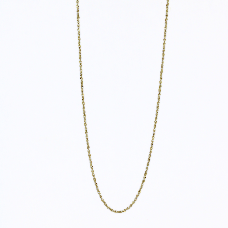solid 14k gold baby rope chain by Brianne & Co.