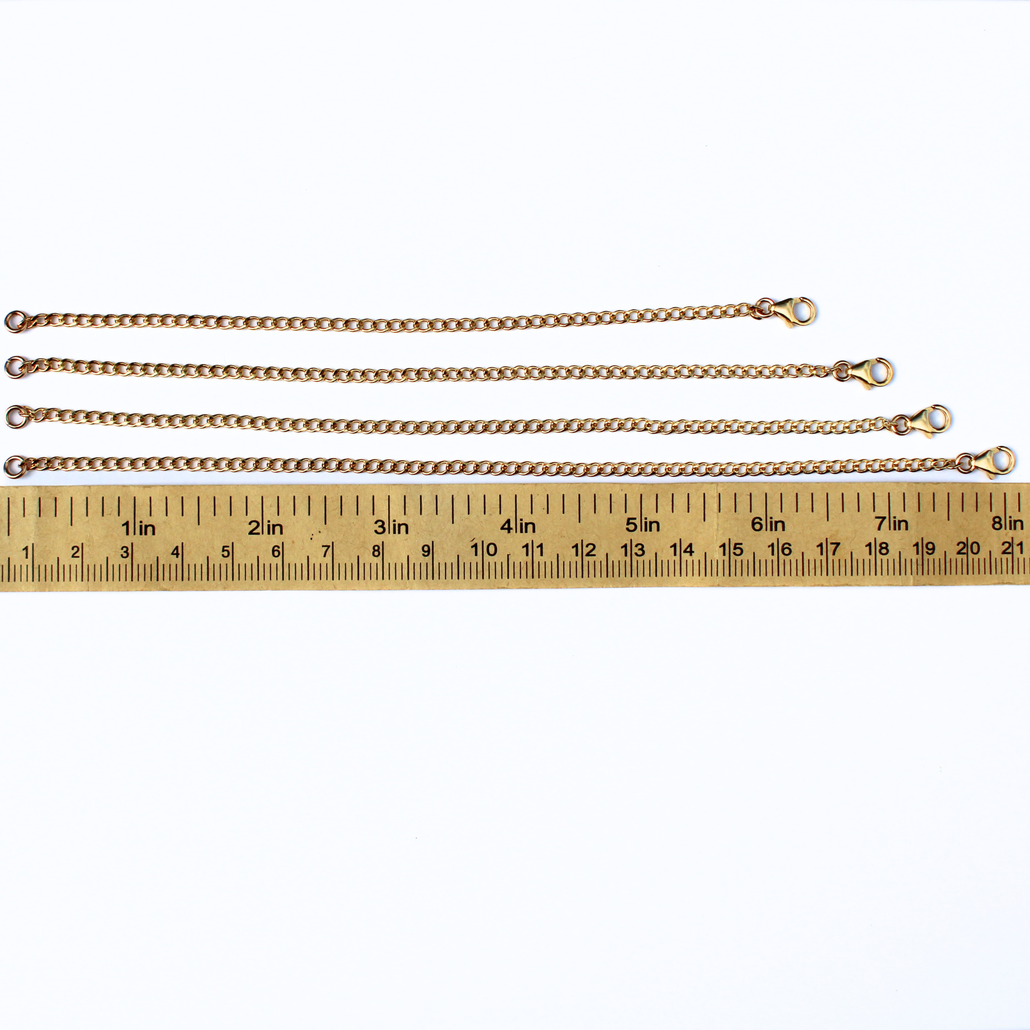 Gold Curb Chain Bracelet