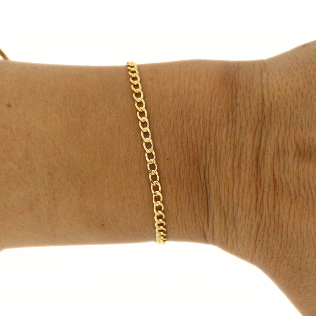 Gold Fill Curb Chain Bracelet