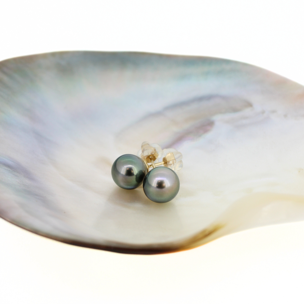 Brianne & Co. 14k gold fill Tahitian pearl stud earrings