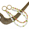 Pink & White Pikake with Pakalana Short Purse Lei