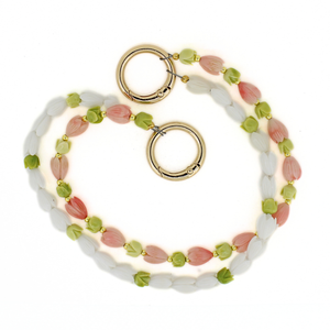 Pink & White Pikake with Pakalana Short Purse Lei