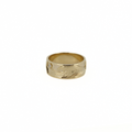 14k Gold Wave Band with Diamond size 7