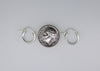 Sterling silver huggie hoop earrings by Brianne & Co.