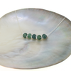 Sterling Silver Mini Blue/Green Jade Floating Necklace handmade by Brianne & Co.