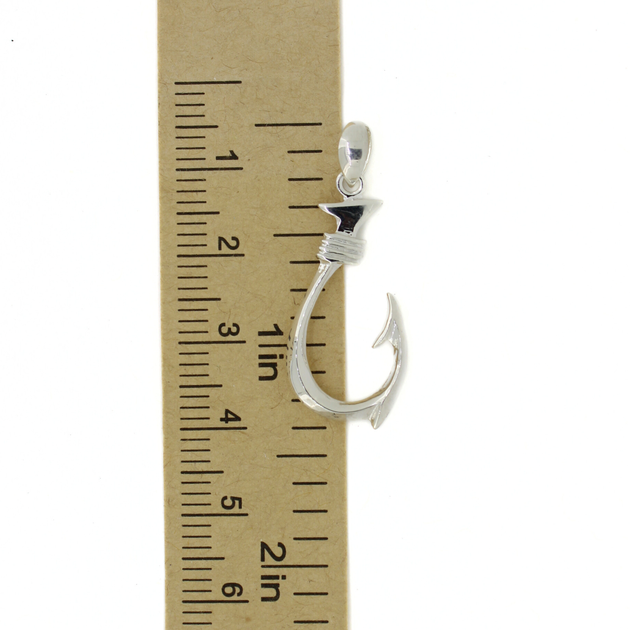 Sterling Silver Fish Hook Pendant