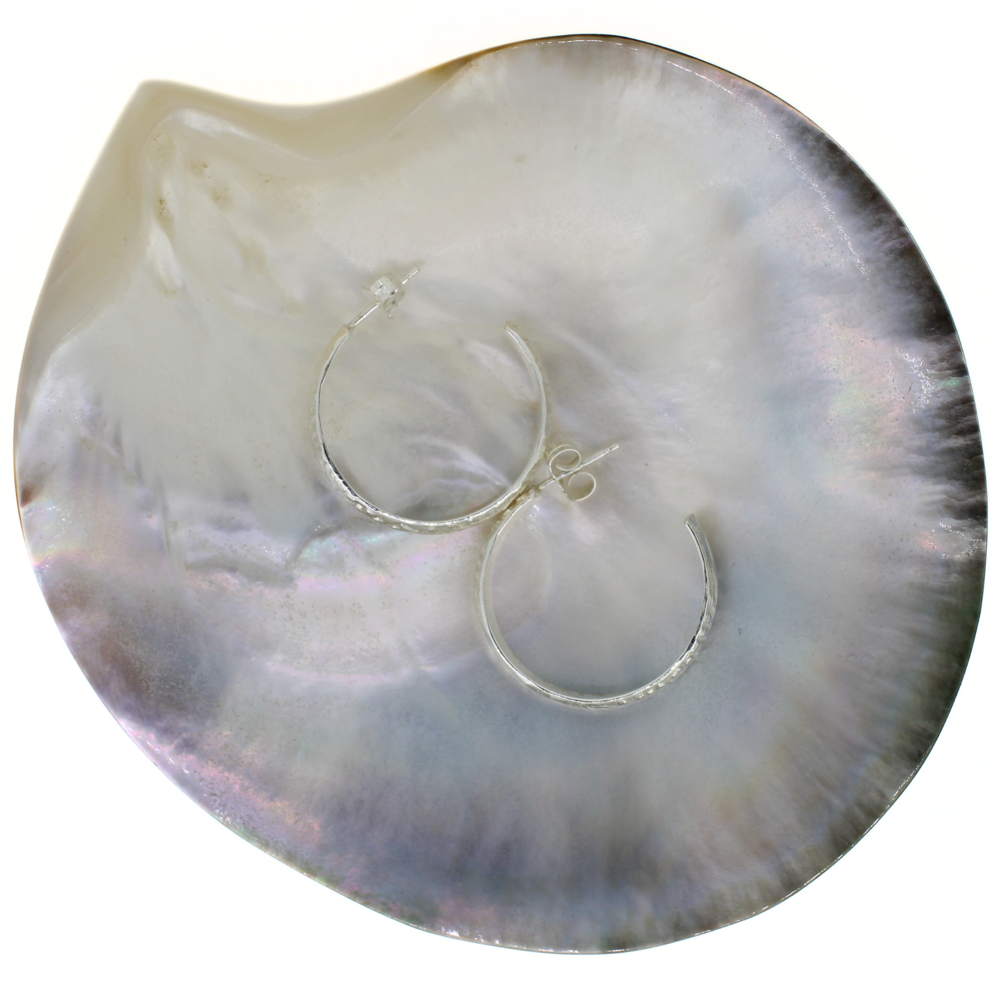 Silver Heirloom Hoop Earrings