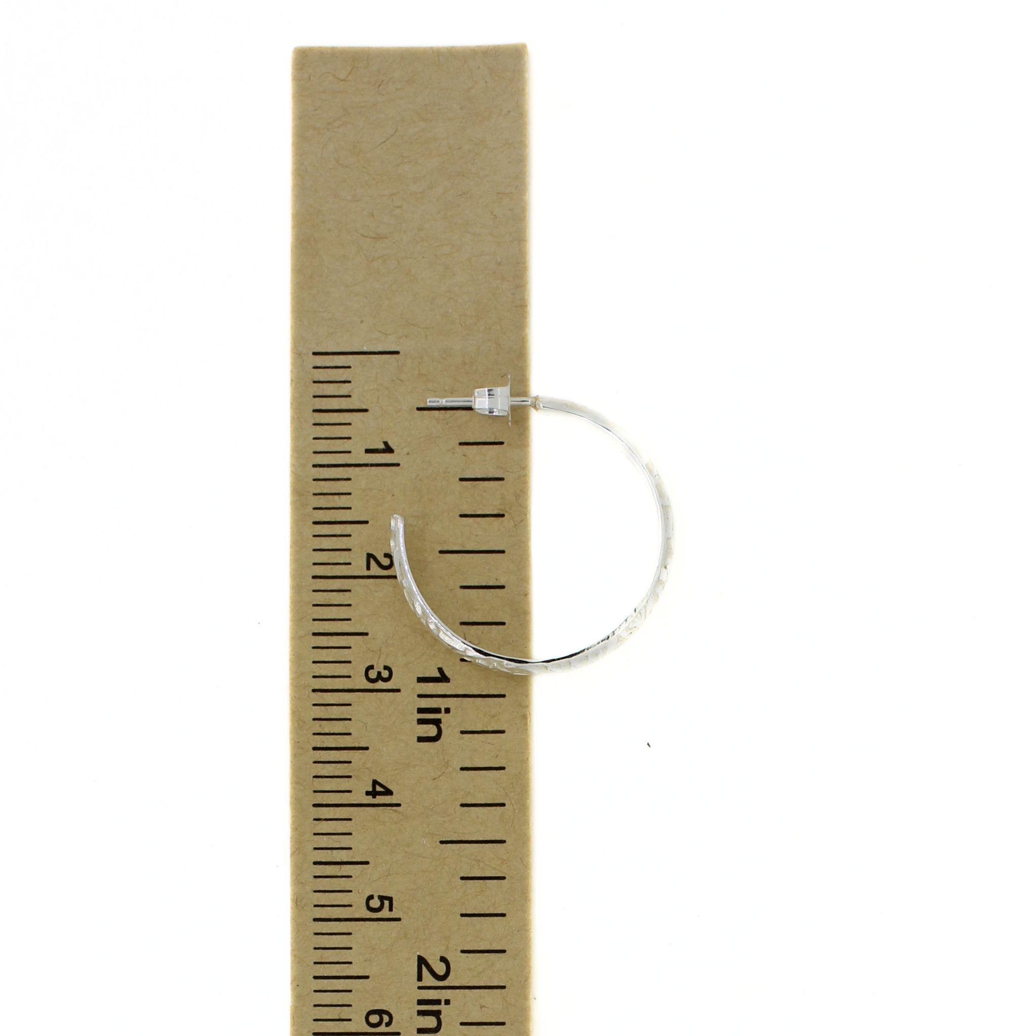 Silver Heirloom Hoop Earrings