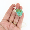 Sterling Silver Long Turquoise Statement Necklace