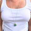 Sterling Silver Long Turquoise Statement Necklace