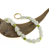 White Crown Flower & Pakalana Short Purse Lei