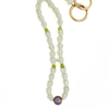 White Crown Flower & Pakalana Long Purse Lei with Edison Pearl