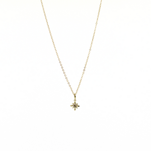 Brianne & Co. 14K Yellow Gold Diamond Star Necklace